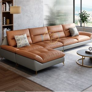 Sofa Góc Da Phòng Khách Bắc Âu Đẳng Cấp KPN402 - Ảnh 4