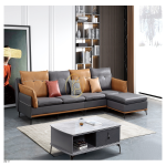 Sofa Góc Nỉ Giả Da Nhập Khẩu KPN414