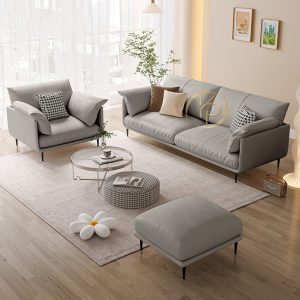 Sofa Da Căn Hộ Thiết Kế Hàn Quốc KPN608 - Ảnh 2