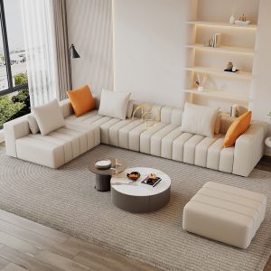 Bộ Sofa Góc Cao Cấp Cho Nhà Diện Tích Rộng KPN748 - Ảnh 2