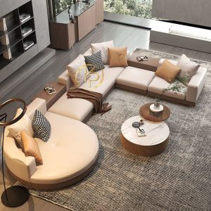 Bộ Sofa Góc Da Phòng Khách Cao Cấp KPN683 - Ảnh 5