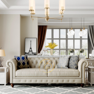 Bộ Sofa Da Tân Cổ Điển Cao Cấp KPN702 - Ảnh 2