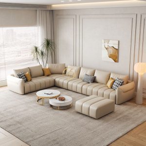 Bộ Sofa Góc Phòng Khách Da Cao Cấp KPN692 - Ảnh 3