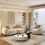 Ghế Đôi Vải Lông Cừu Thư Giãn KPN877