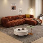 Bộ Sofa Góc Da Phòng Khách Đơn Giản KPN981