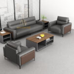 Sofa Văn Phòng Da Công Nghiệp Sang Trọng KPN1178