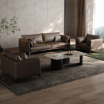Sofa Văn Phòng Da Công Nghiệp KPN1177