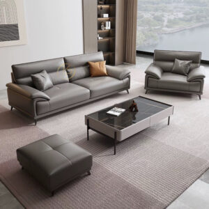 Sofa Băng Da 2 Chỗ Tựa Liền KPN1241 - Ảnh 2