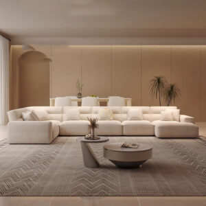 Bộ Sofa Góc Da Phòng Khách Tuyệt Tác Nghệ Thuật KPN1308 - Ảnh 2