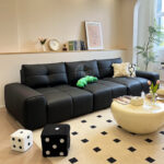 Sofa Da Nhấn Múi Phong Cách KPN1347