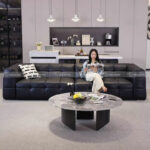 Sofa Băng Dài Bằng Da KPN1382