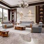 Bộ Sofa Gỗ Mun Nam Phi KPN1474