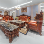 Sofa Nhập Khẩu Cao Cấp Tân Cổ Điển Da Bò KPN1388