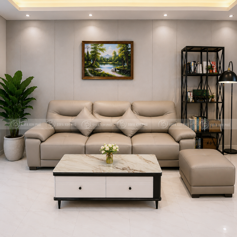 Sofa Băng Da Chống Trầy Chống Mực KPN1497 3 Sofa Băng Da Chống Trầy Chống Mực KPN1497 - Ảnh 3