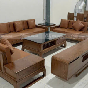 Bộ Sofa Gỗ Sồi Tự Nhiên KPN1542 - Ảnh 7