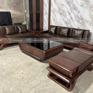 Bộ Sofa Gỗ Sồi Tự Nhiên KPN1542 - Ảnh 4