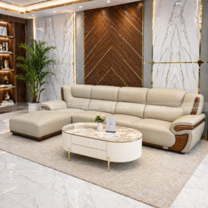 Sofa Góc Gỗ Mun Nhập Khẩu Cao Cấp KPN1556 - Ảnh 2
