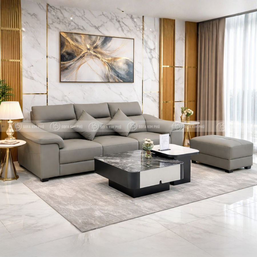 Sofa Da Cao Cấp Hiện Đại KPN1560