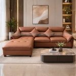 Ghế Sofa Góc Gỗ Viền Tay Cao Cấp Hiện Đại KPN1629
